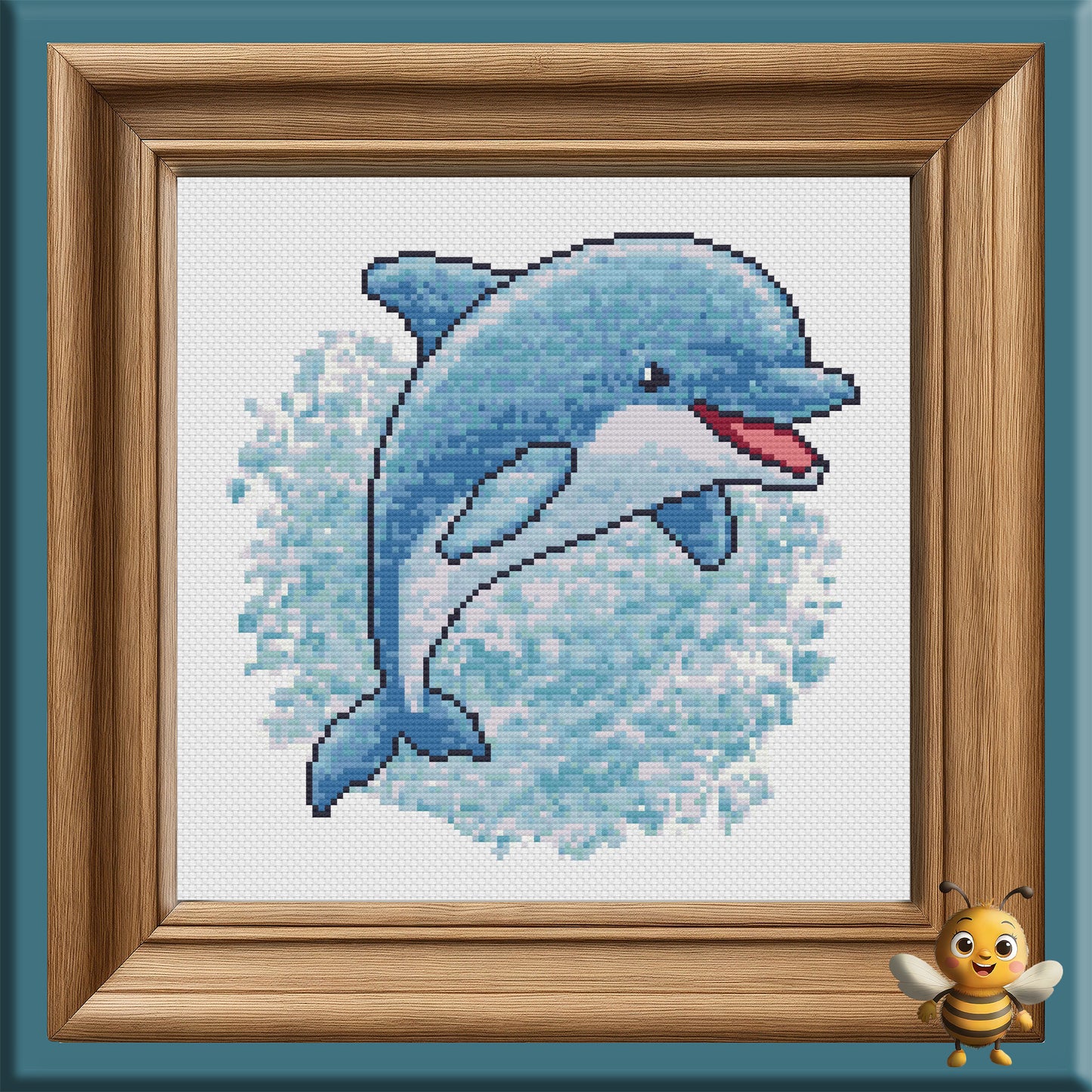 "Dolphin" Cross Stitch Pattern - Interactive PDF Chart