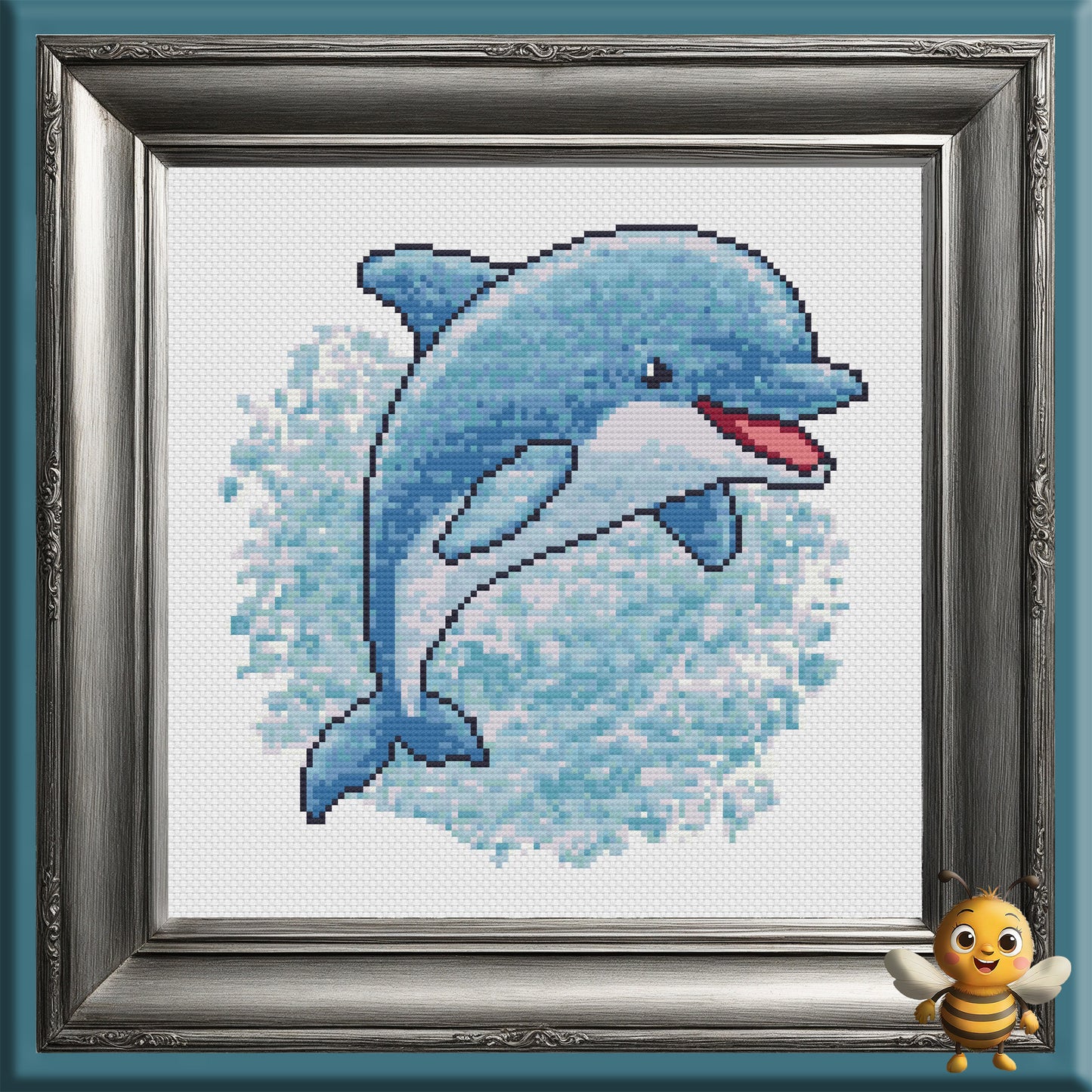"Dolphin" Cross Stitch Pattern - Interactive PDF Chart