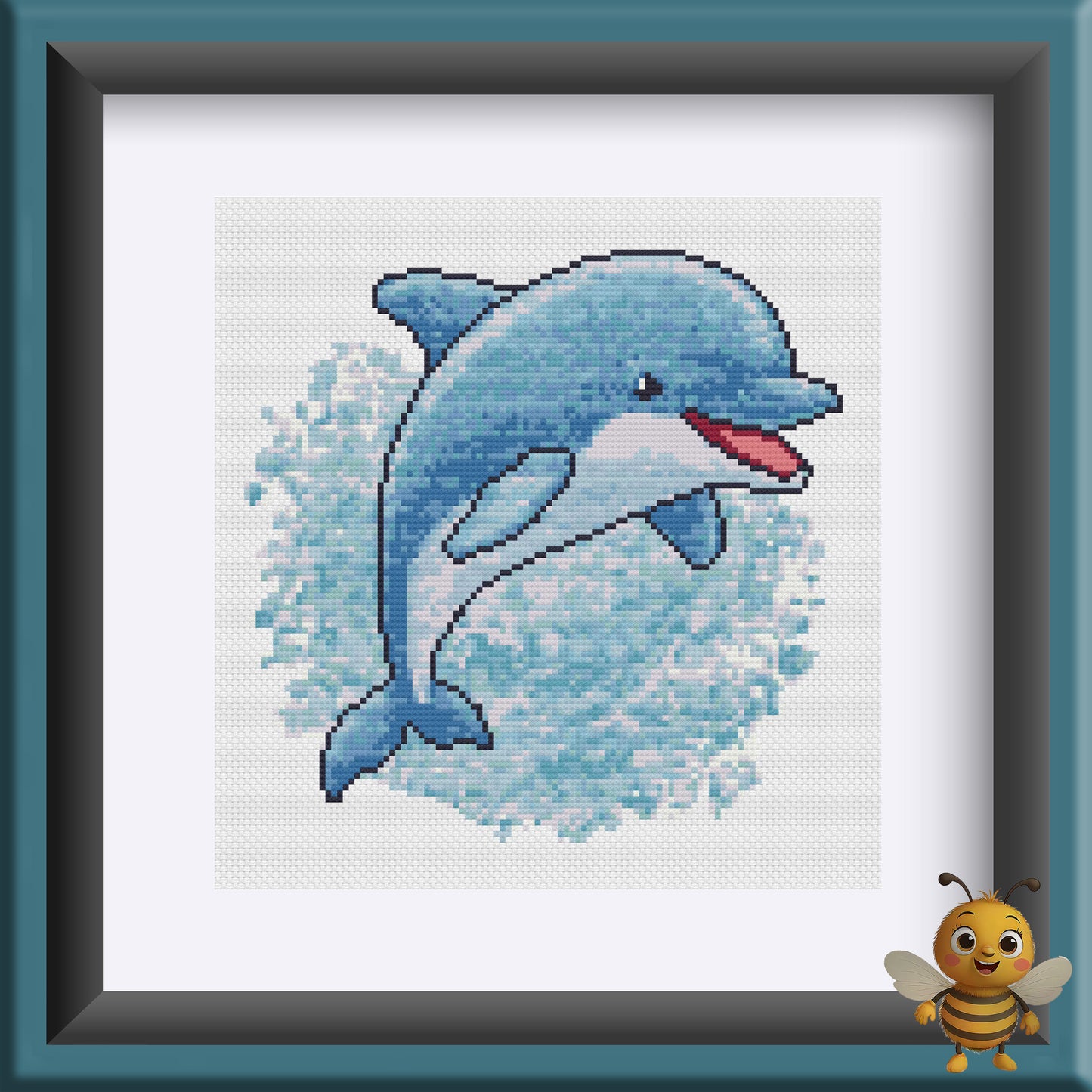 "Dolphin" Cross Stitch Pattern - Interactive PDF Chart