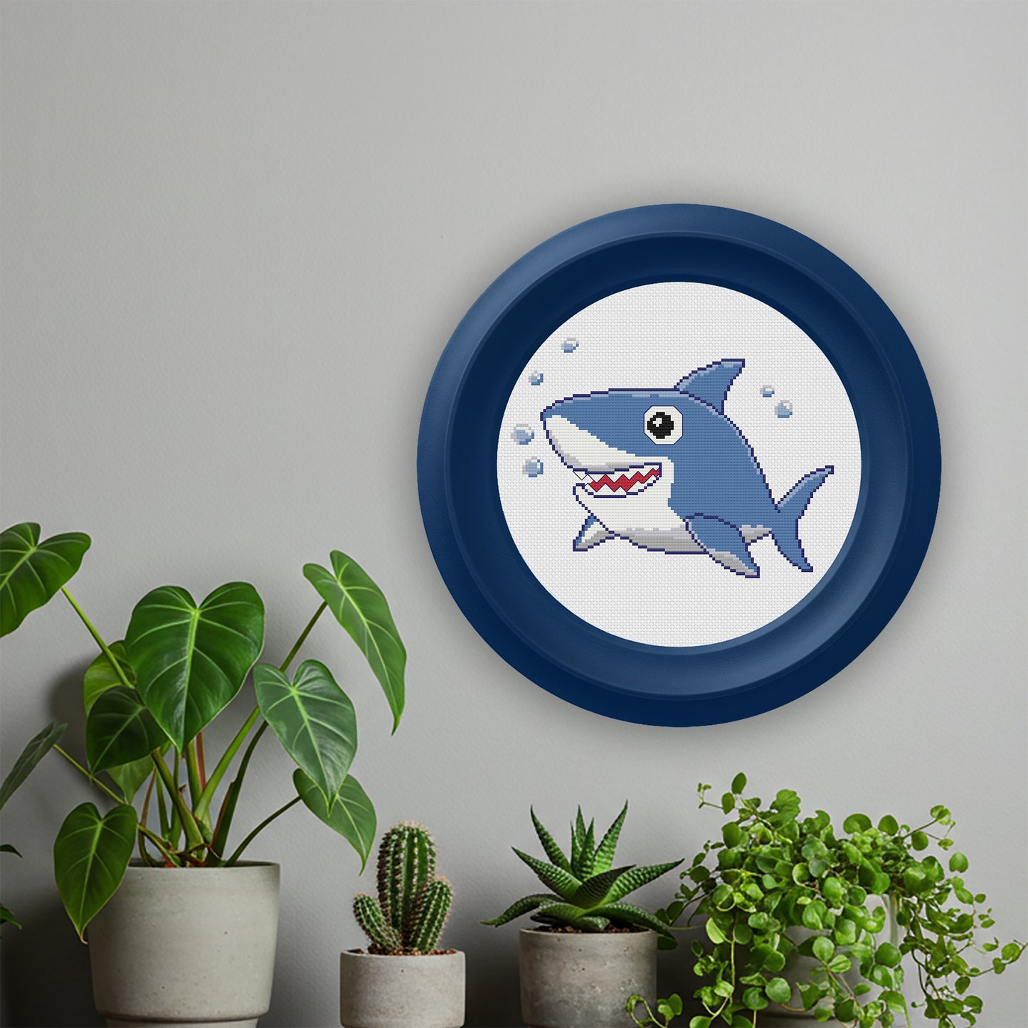 "Sharky" Cross Stitch Pattern - Interactive PDF Chart