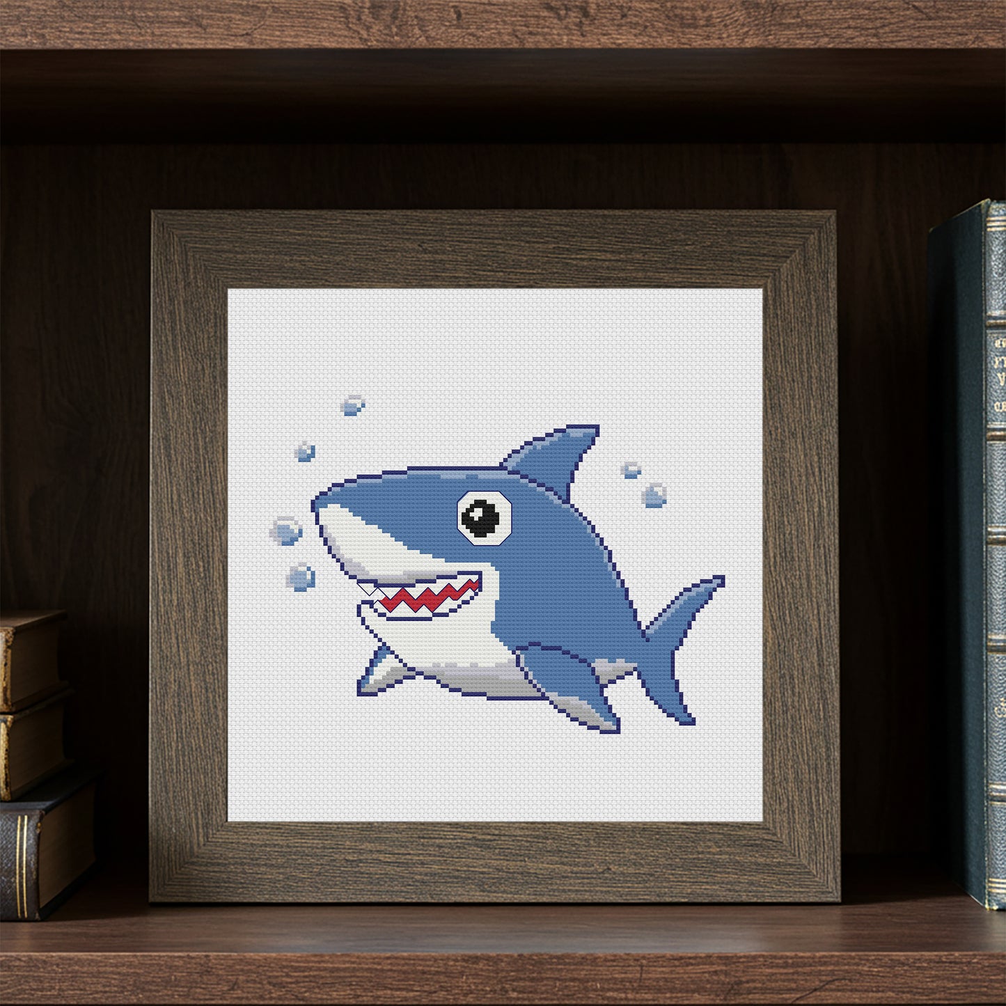 "Sharky" Cross Stitch Pattern - Interactive PDF Chart