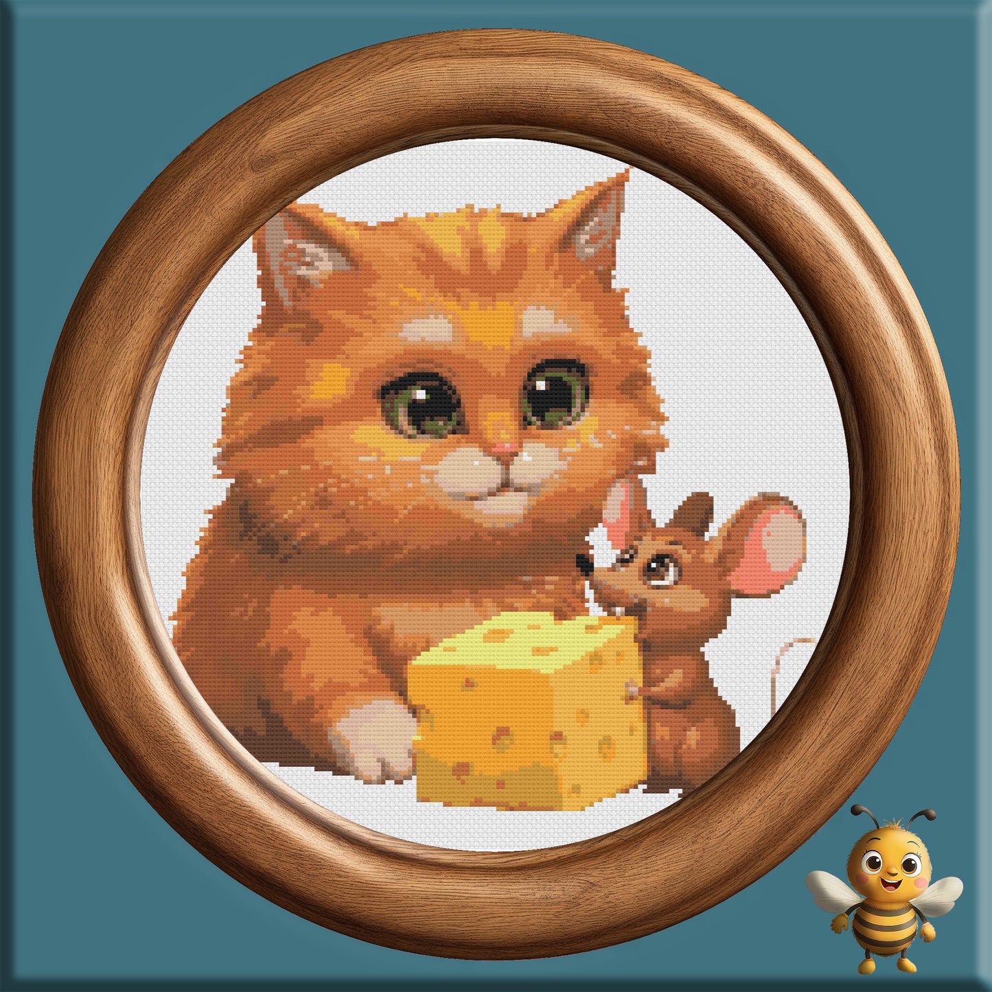 "Cat'n'Mouse" Cross Stitch Pattern - Interactive PDF Chart