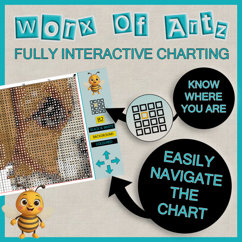 "Cat'n'Mouse" Cross Stitch Pattern - Interactive PDF Chart