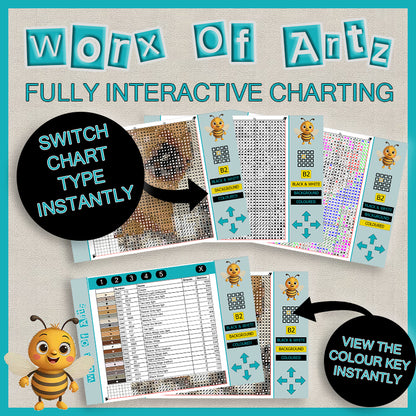"Cat'n'Mouse" Cross Stitch Pattern - Interactive PDF Chart