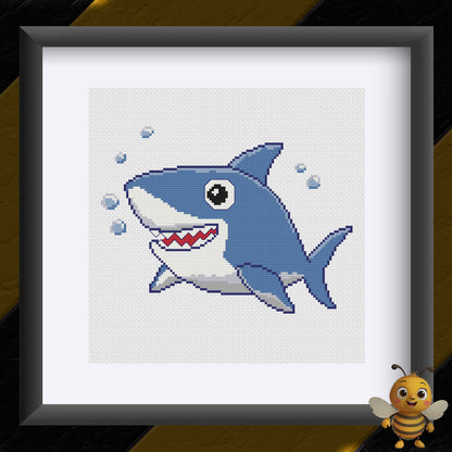 "Sharky" Cross Stitch Pattern - Interactive PDF Chart