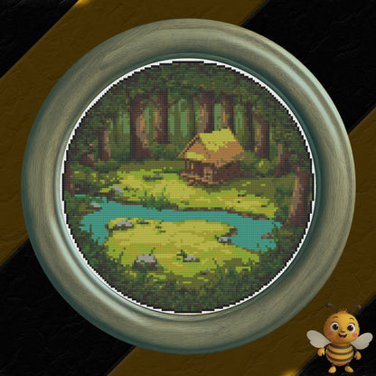 "Round Forest" Cross Stitch Pattern - Interactive PDF Chart