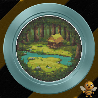 "Round Forest" Cross Stitch Pattern - Interactive PDF Chart