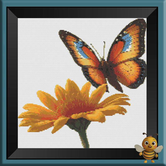 "Monarch Butterfly" Cross Stitch Pattern - Interactive PDF Chart