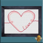 "Edge Love Heart" Cross Stitch Pattern - Interactive PDF Chart