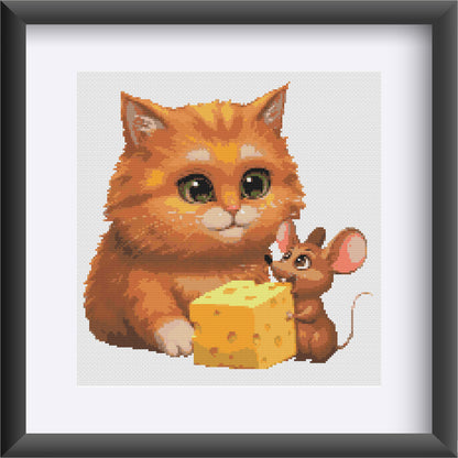 "Cat'n'Mouse" Cross Stitch Pattern - Interactive PDF Chart