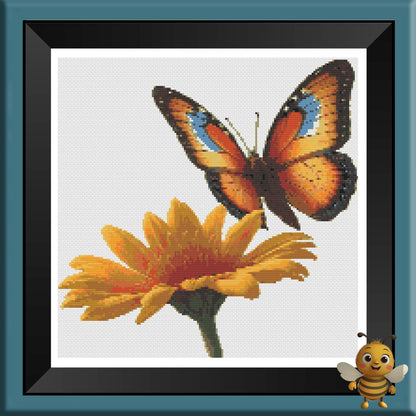 "Monarch Butterfly" Cross Stitch Pattern - Interactive PDF Chart
